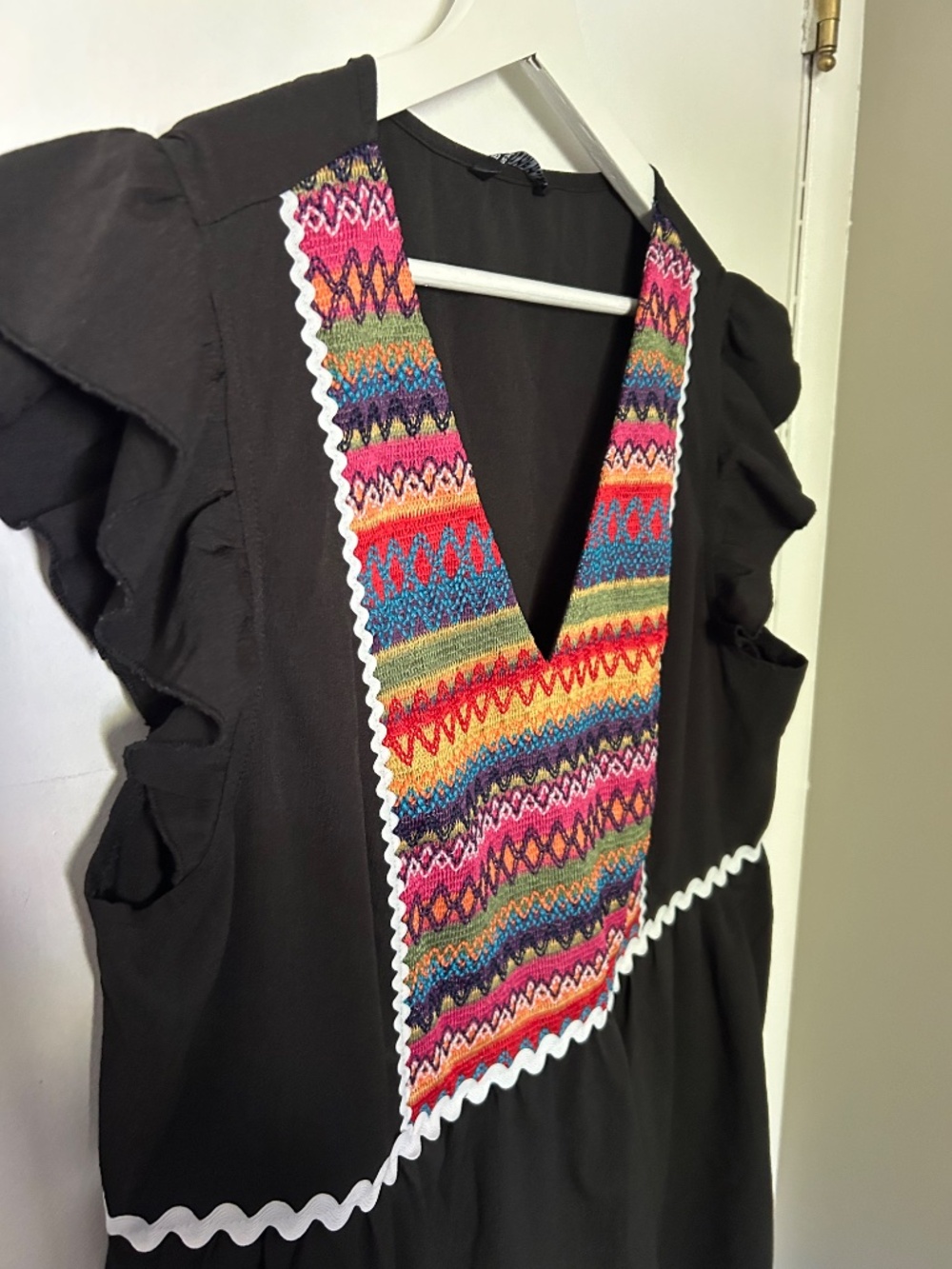 Bloomchic - US 14-16 - Black Embroidered Summer Dress - Picture 2 of 5